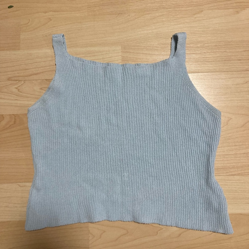 Light blue top